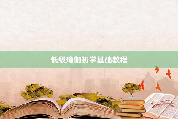 低级瑜伽初学基础教程